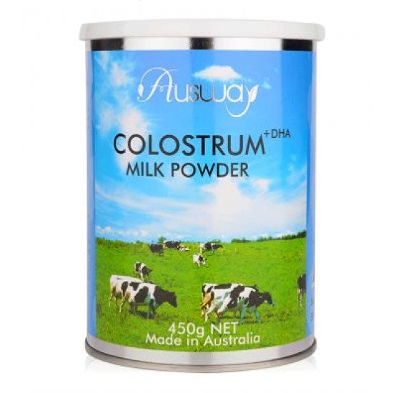 Ausway High Quality Colostrum Powder + DHA 500g Large Bottle Promotes high development, increases resistance, intelligent brain, resists food accumulation diarrhea