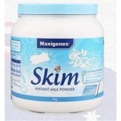 Maxigenes Blue Fat Skim High Calcium + Vitamin D Nutrition Instant Milk Powder (Free Shipping Price)